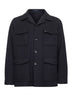 Blue wool and cashmere blend Milton jacket