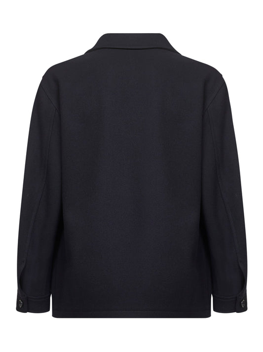 Blue wool and cashmere blend Milton jacket