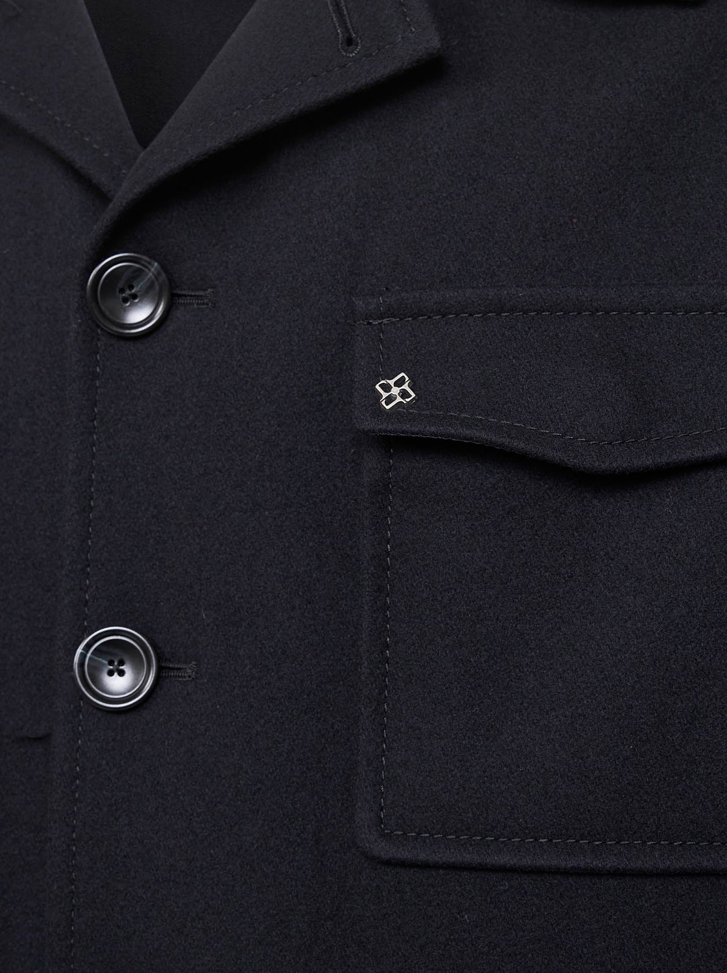 Blue wool and cashmere blend Milton jacket