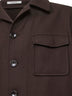 Brown wool and cashmere blend Milton jacket<BR/>
