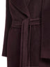 Cappotto a vestaglia Molly in alpaca e lana bordeaux