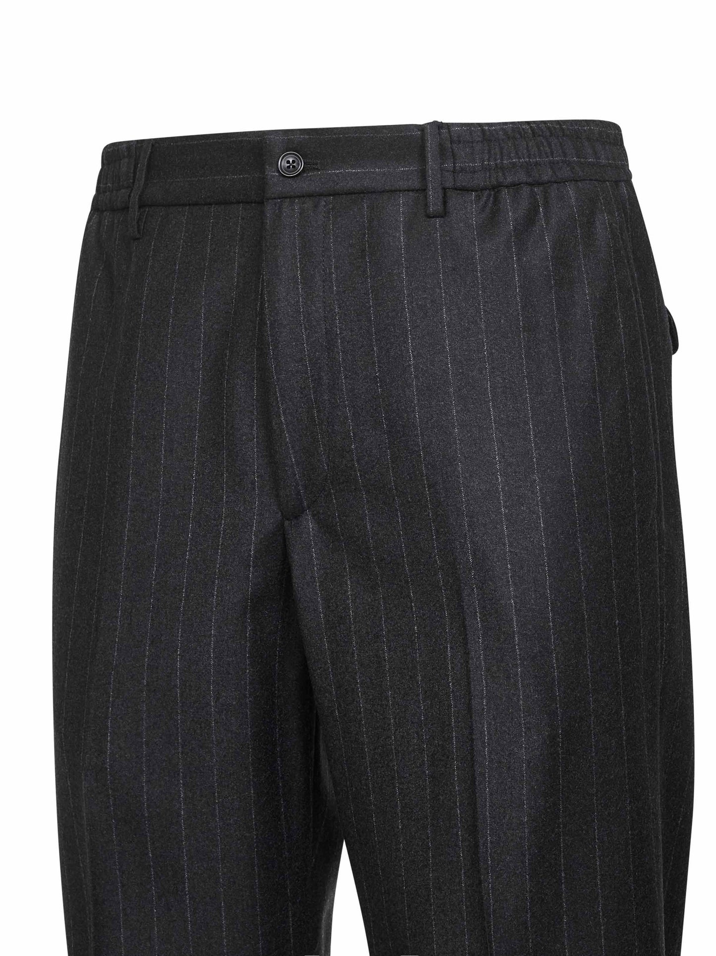 Grey pinstripe virgin wool Garcon trousers