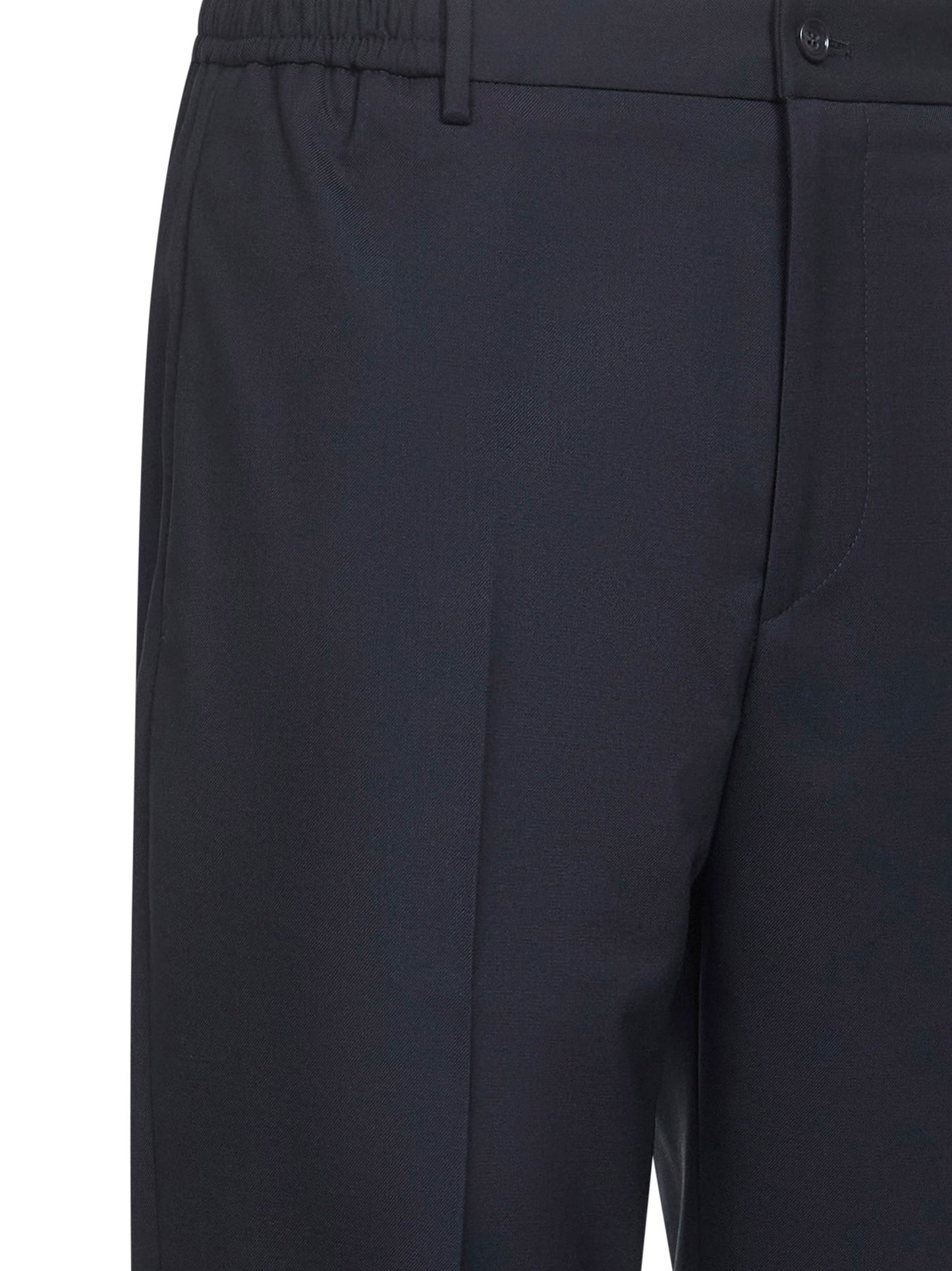 Blue stretch virgin wool blend Garcon trousers