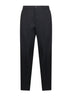Black stretch virgin wool blend Garcon trousers<BR/>