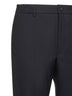 Black stretch virgin wool blend Garcon trousers<BR/>
