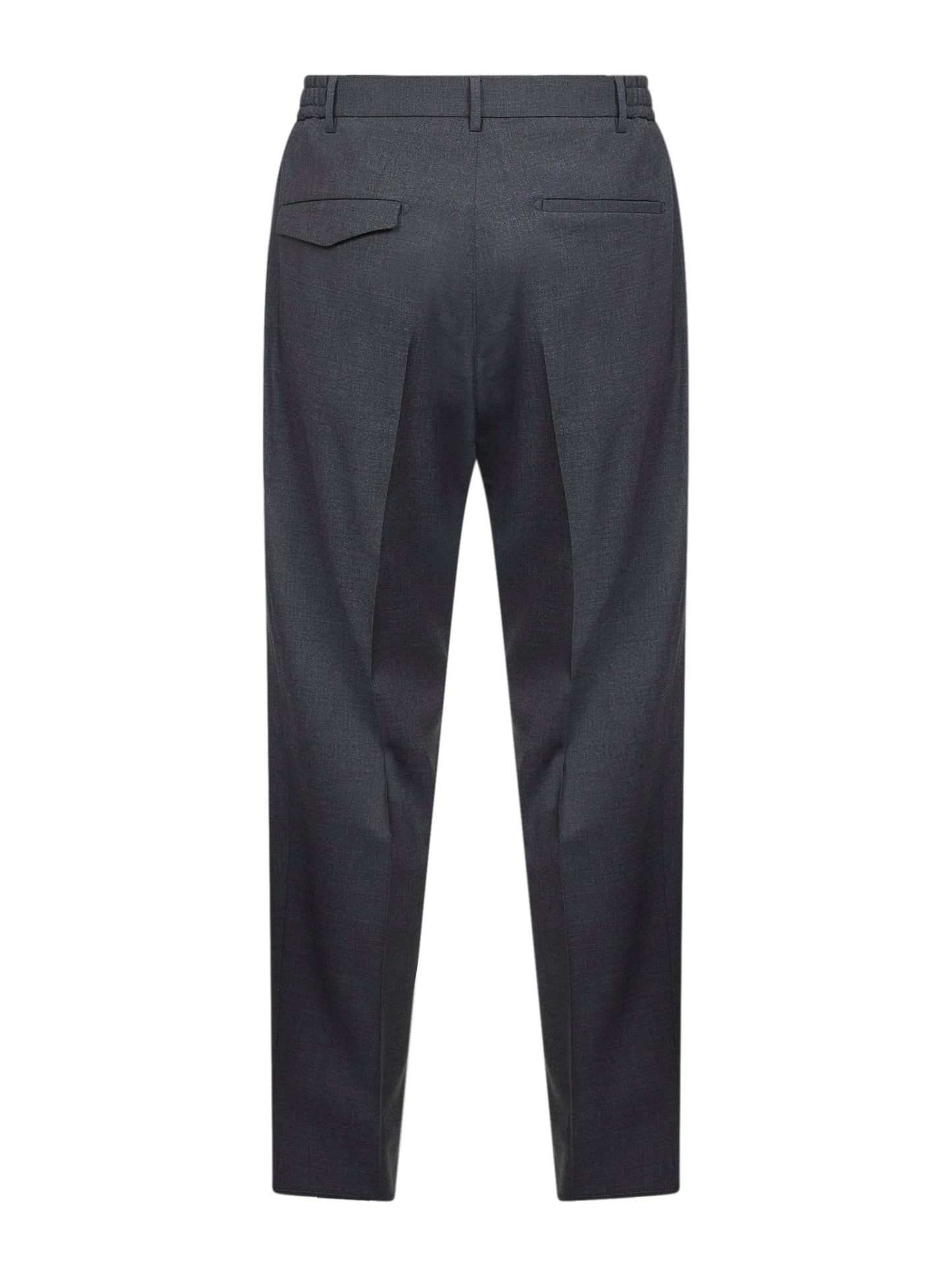 Grey stretch virgin wool blend Garcon trousers