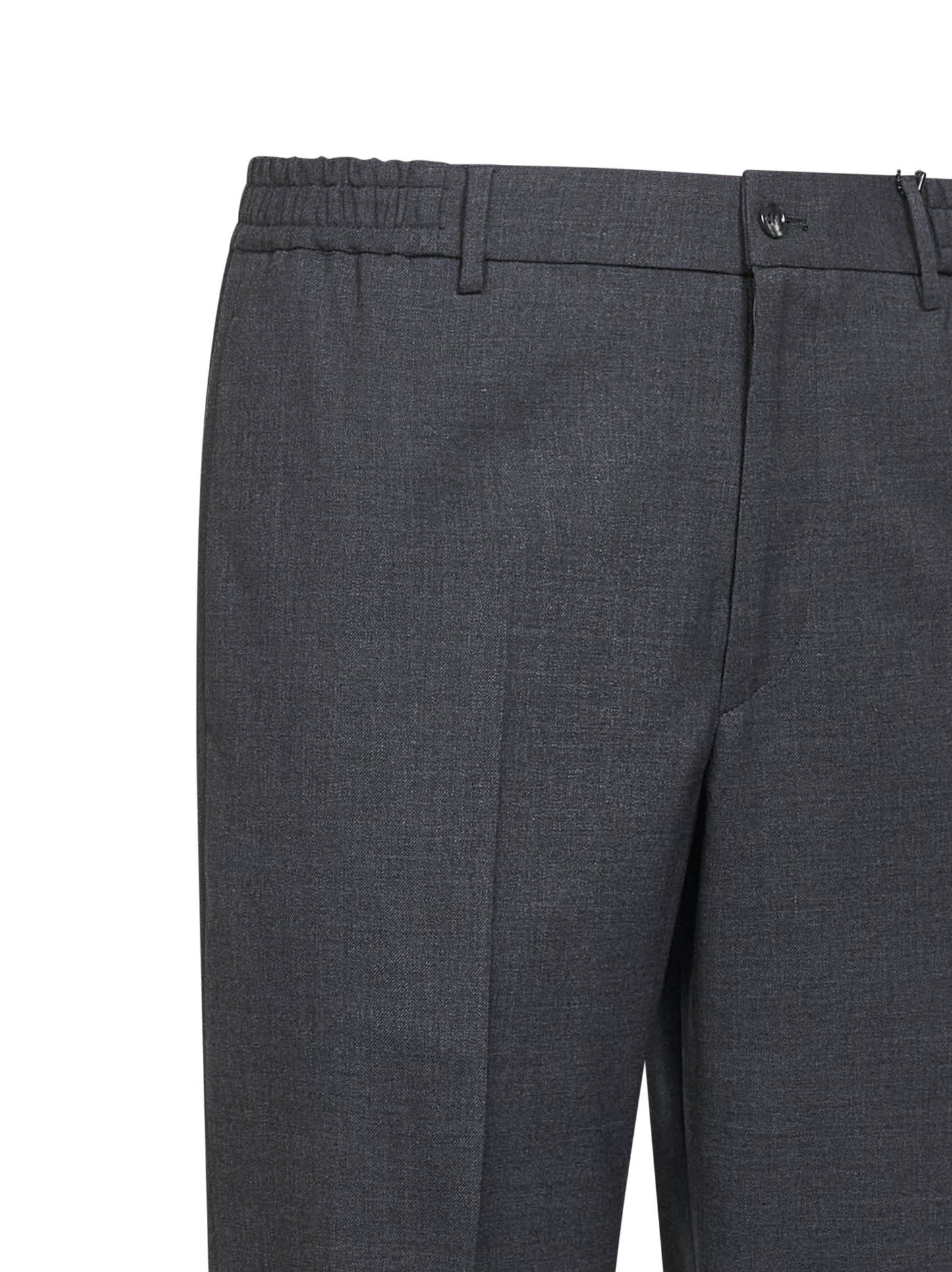 Grey stretch virgin wool blend Garcon trousers