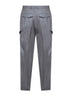 Grey stretch virgin wool Lang cargo trousers