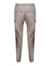 Pantaloni cargo Lang in lana vergine stretch marrone