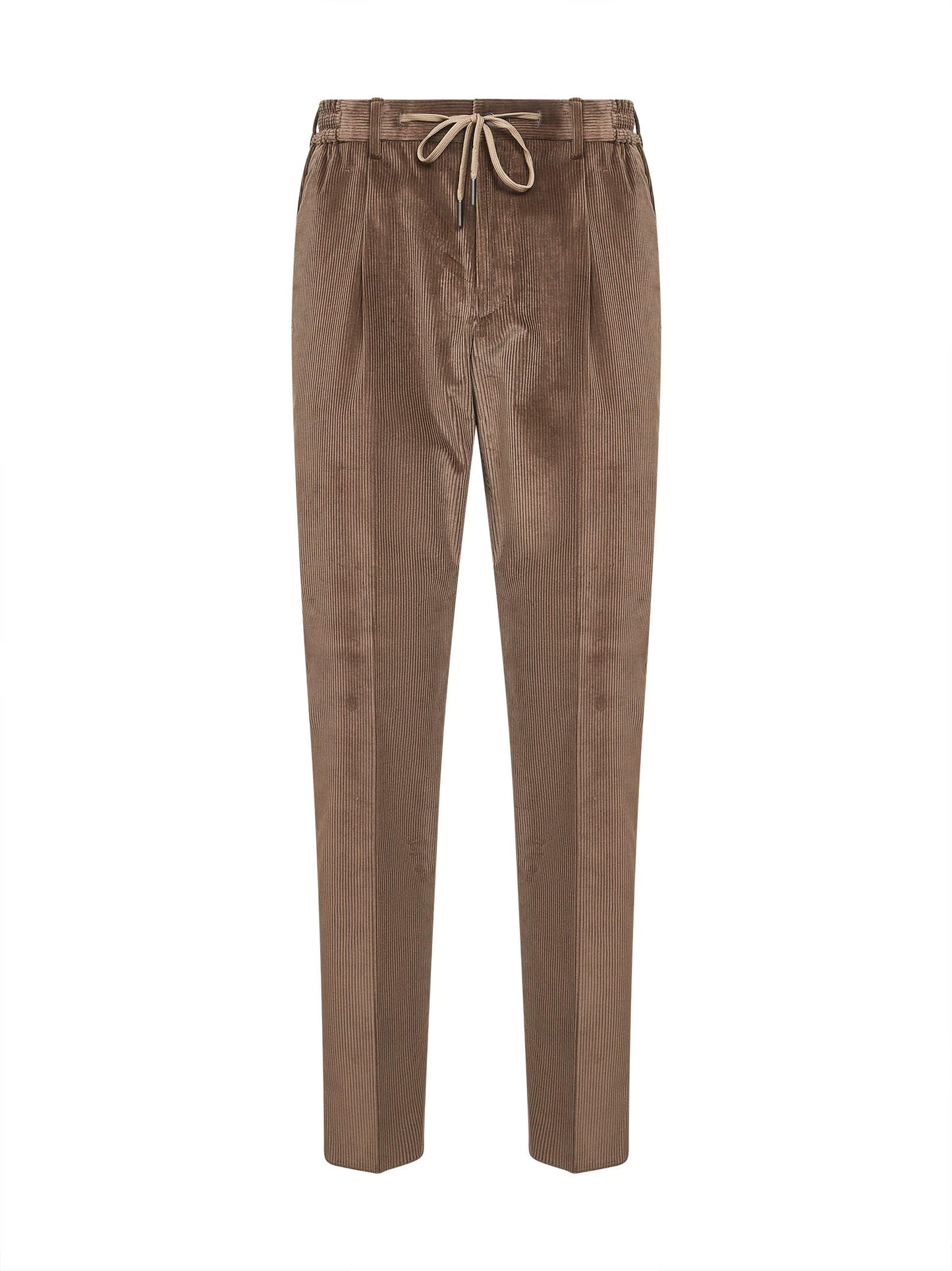 Brown stretch corduroy Newman trousers