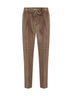Brown stretch corduroy Newman trousers