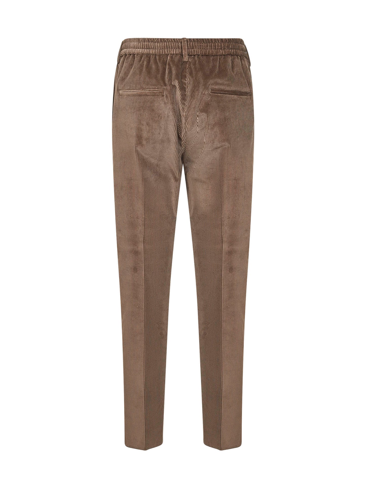 Brown stretch corduroy Newman trousers