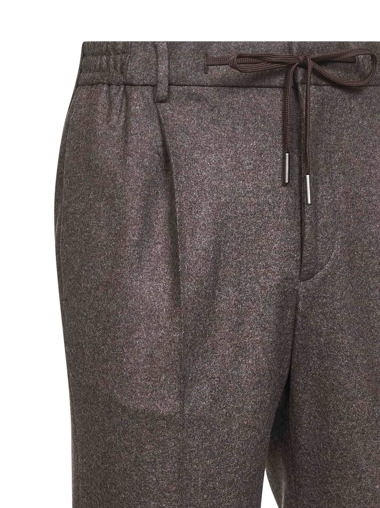 Brown wool blend Newman trousers