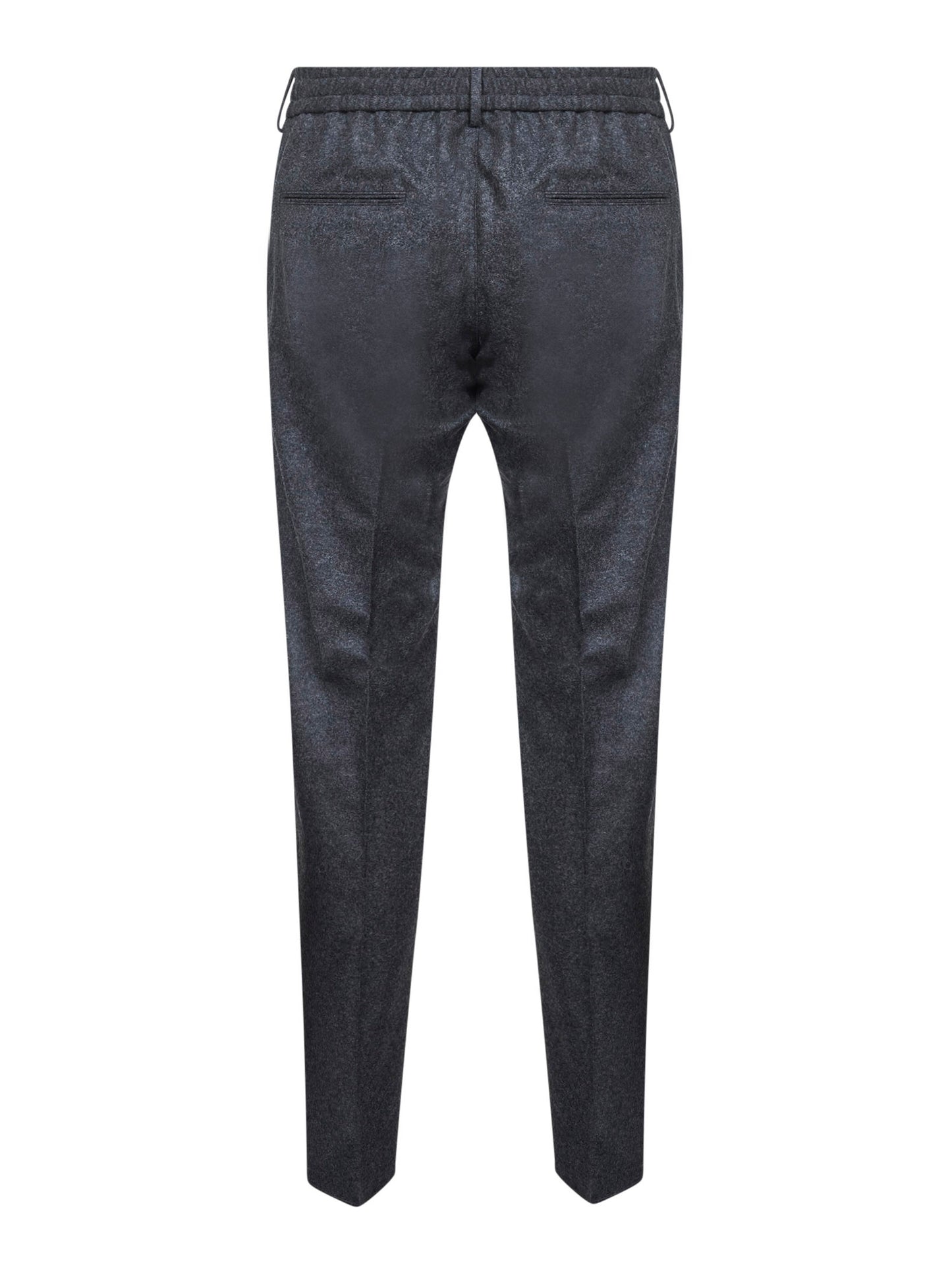 Grey wool blend Newman trousers<BR/>