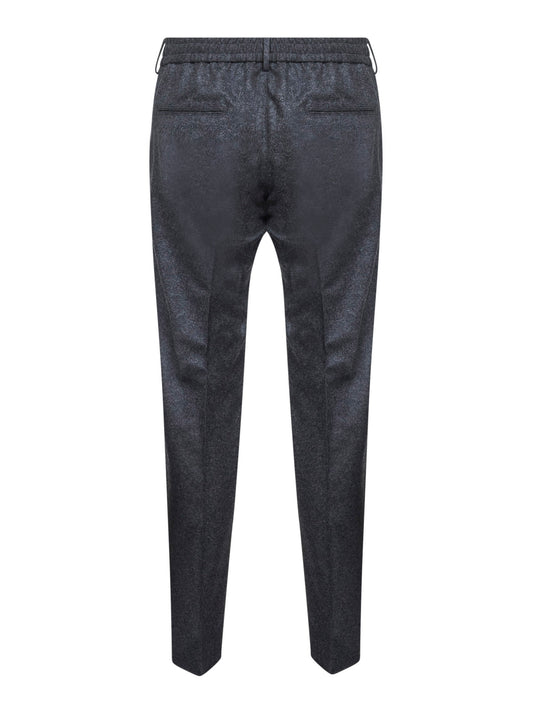 Pantaloni Newman in misto lana grigio