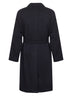 Blue wool and cashmere Salomons wrap coat