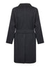 Grey wool and cashmere Salomons wrap coat