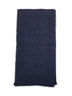 Sciarpa in lana vergine jacquard blu con logo