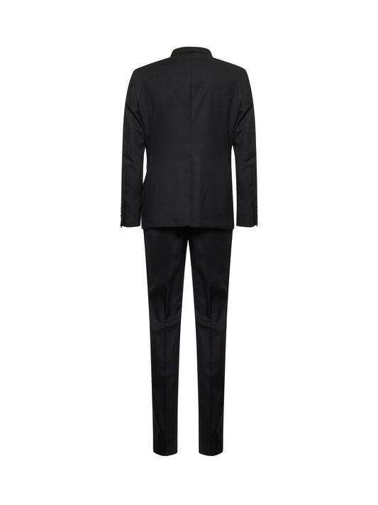 Black wool and silk Bruce tuxedo suit