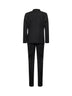 Black wool and silk Bruce tuxedo suit