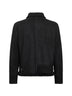 Black sheepskin Steele aviator jacket