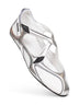 Silver "Floor 01" ballet flats
