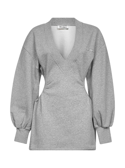 Grey american fleece mini dress