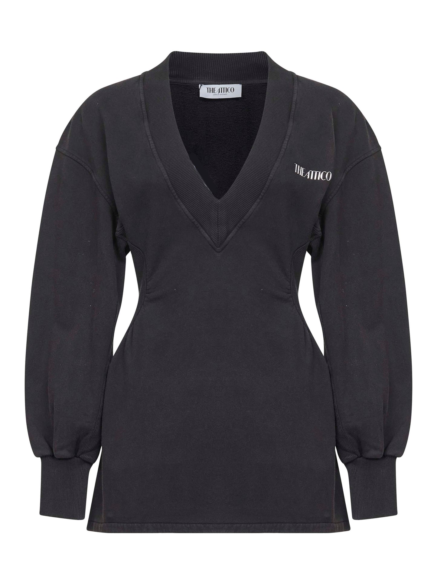 Black american fleece mini dress