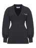 Black american fleece mini dress