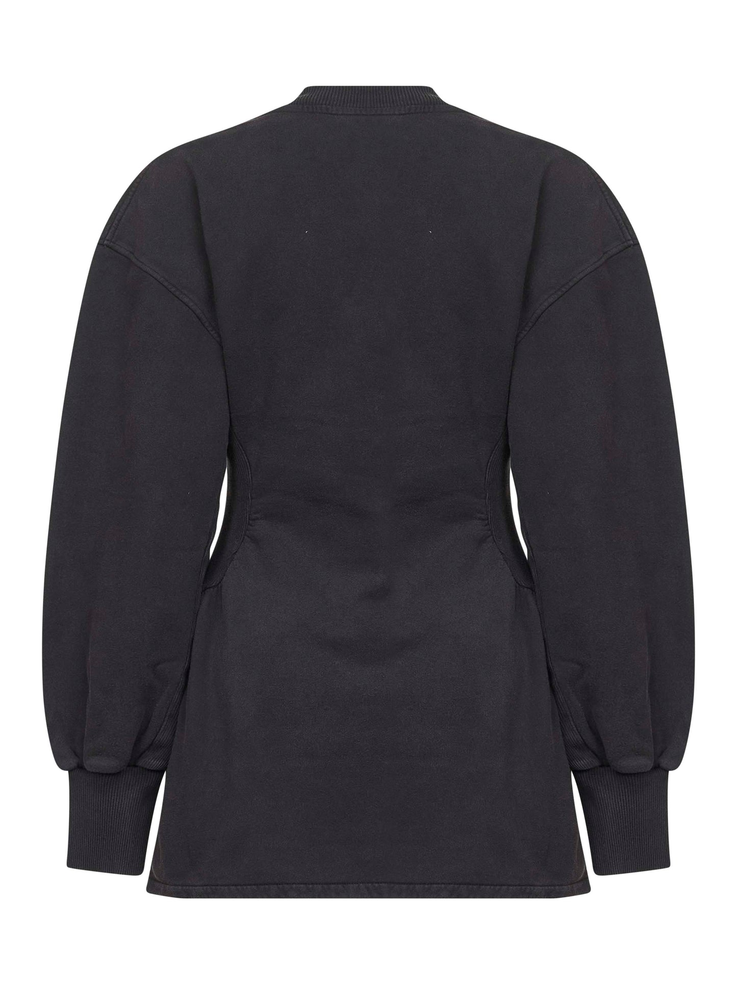 Black american fleece mini dress