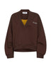 Brown American double fleece sweatshirt