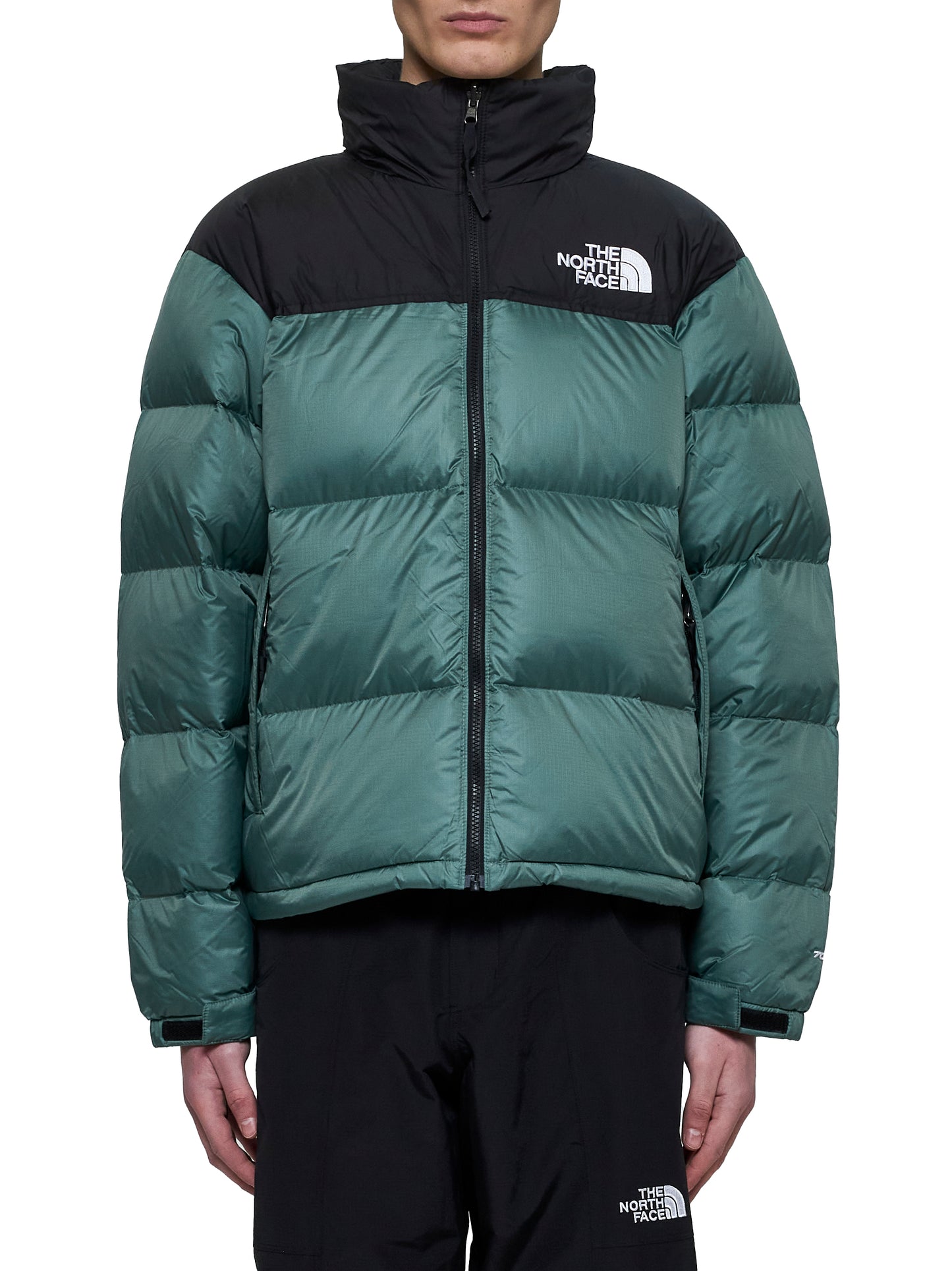 Green Retro Nuptse 1996 jacket
