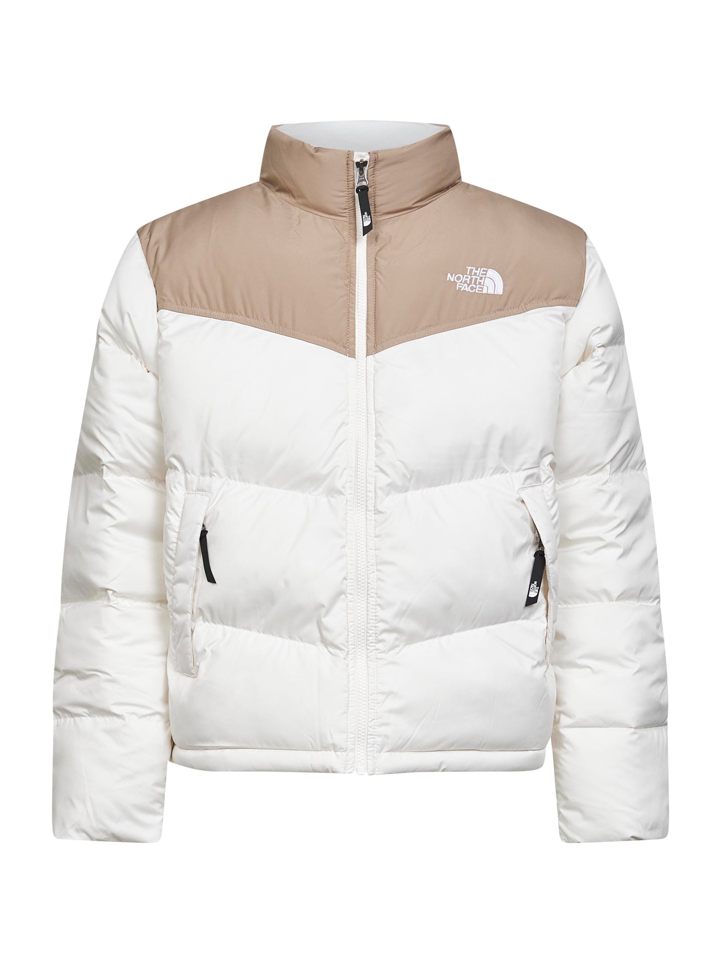 White nylon Saikuru down jacket