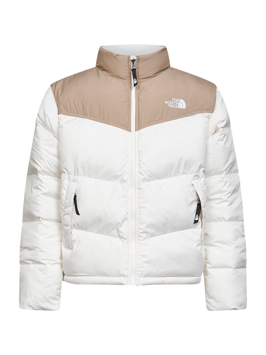 White nylon Saikuru down jacket