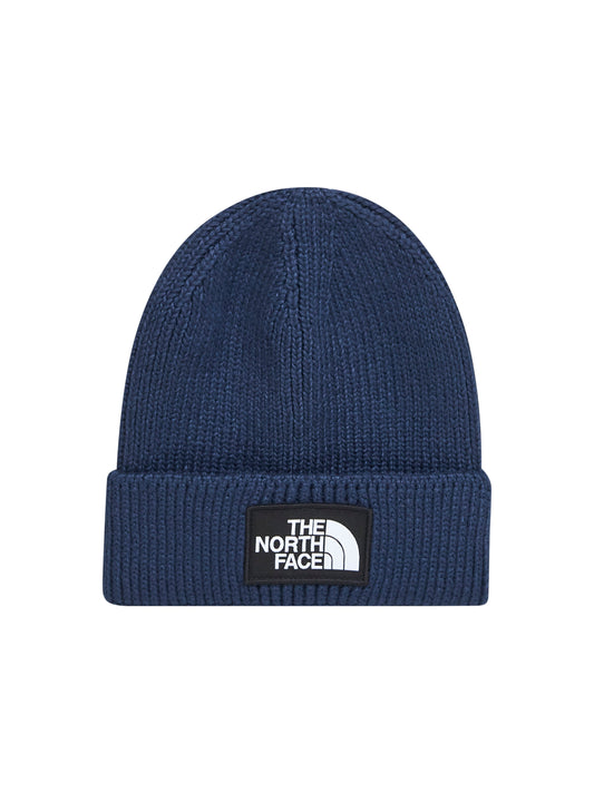 Blue TNF box logo beanie