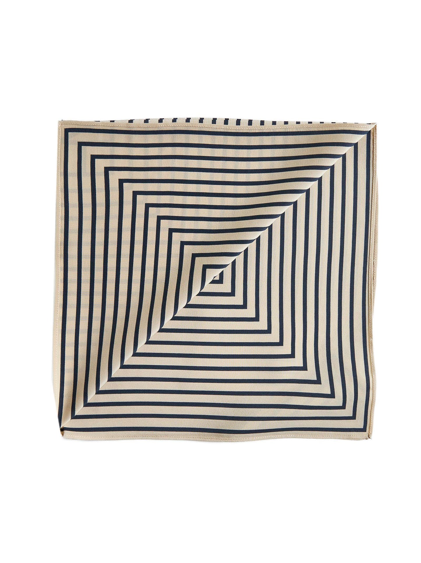 Silk scarf with monogram print
