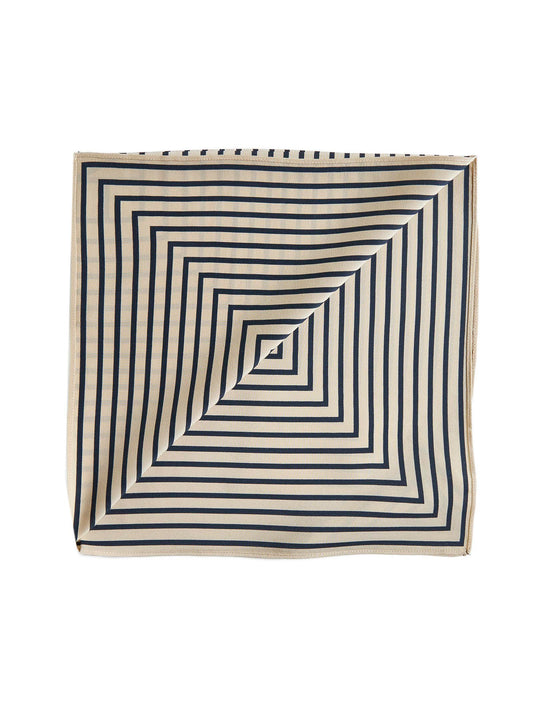 Silk scarf with monogram print