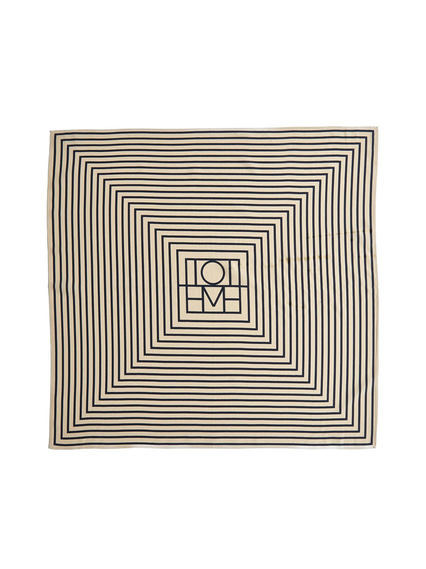 Silk scarf with monogram print
