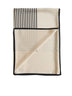Striped silk crêpe scarf
