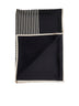 Striped silk crêpe scarf