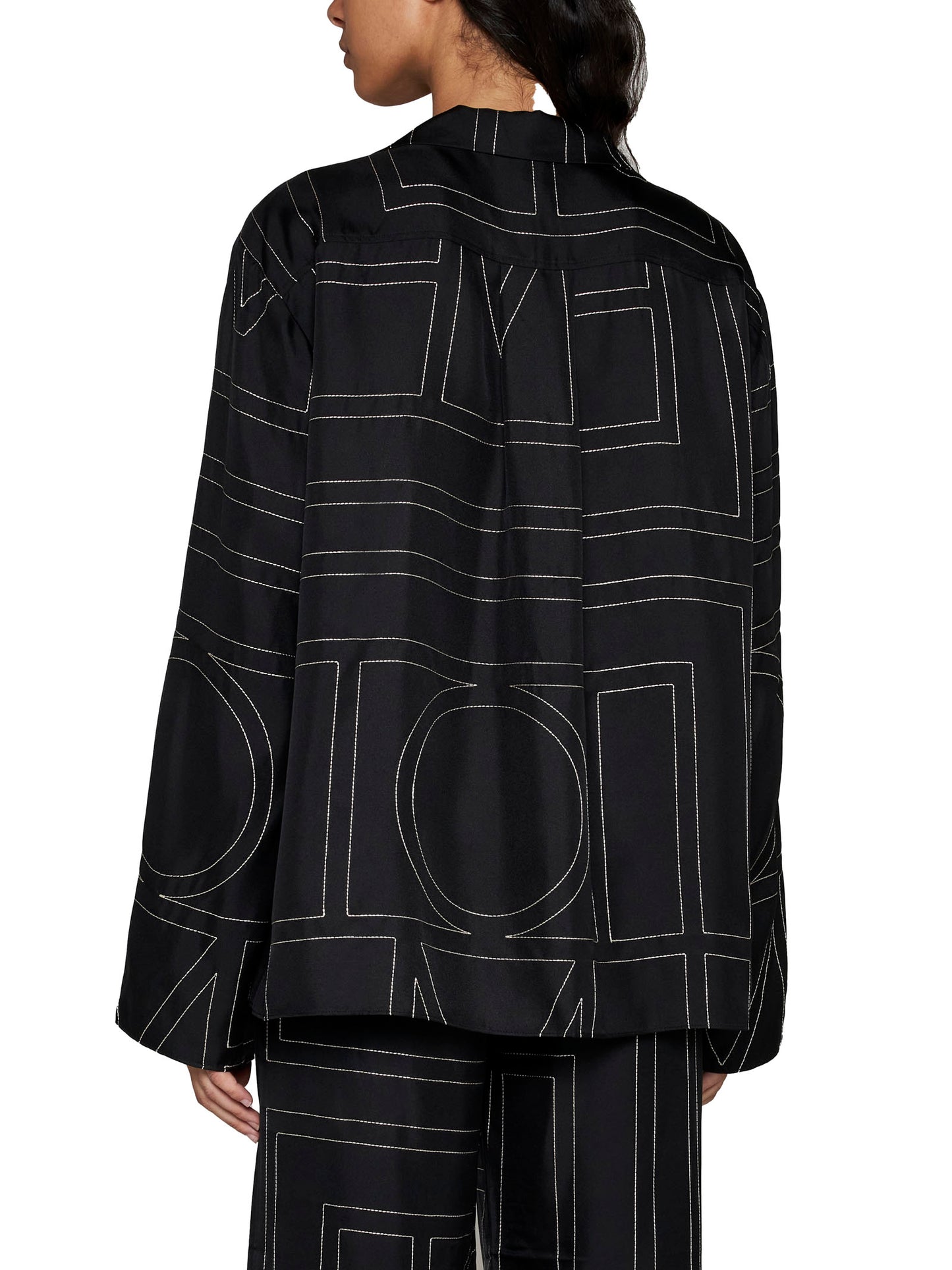 Camicia in seta monogram Toteme