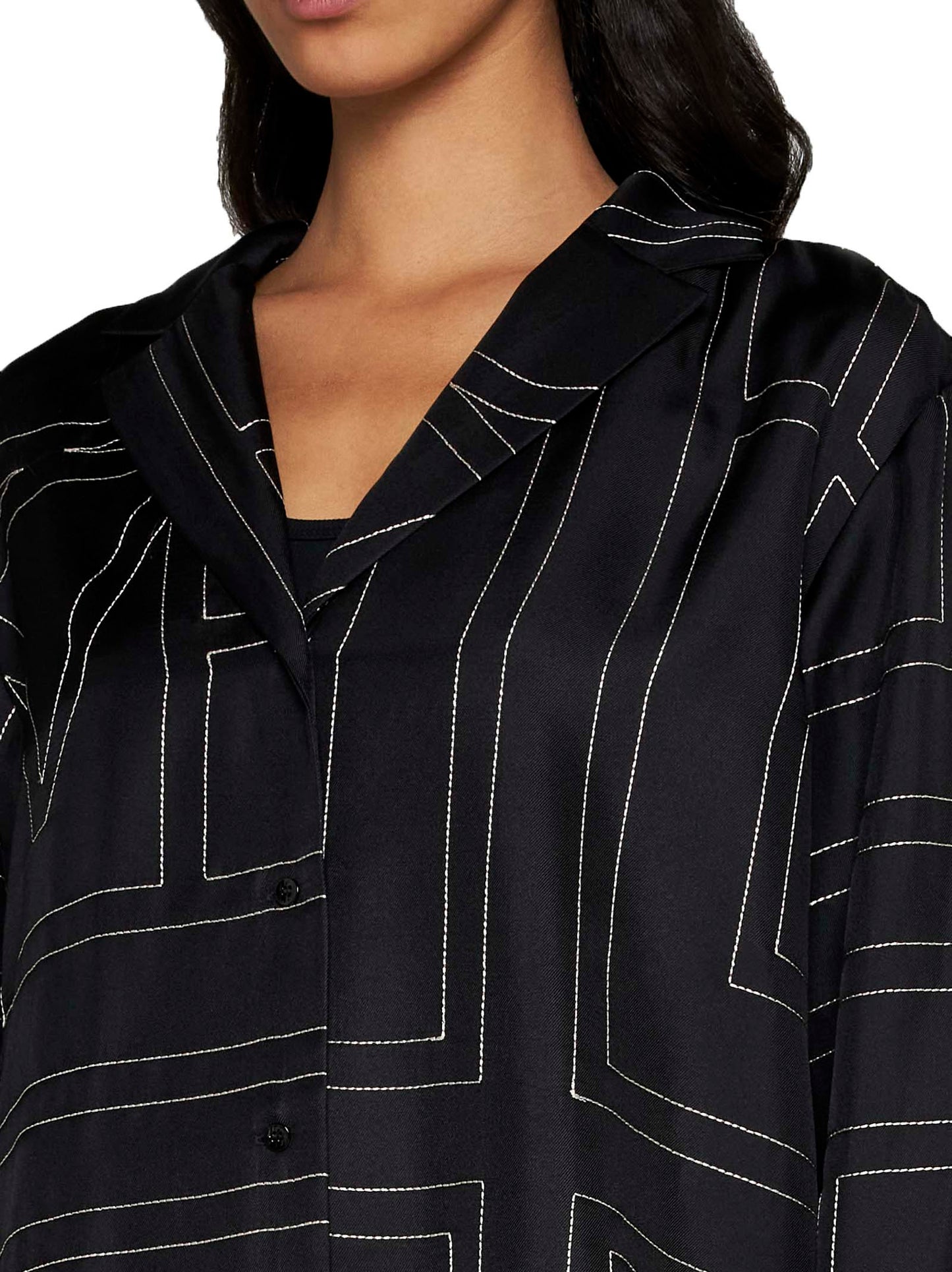 Camicia in seta monogram Toteme