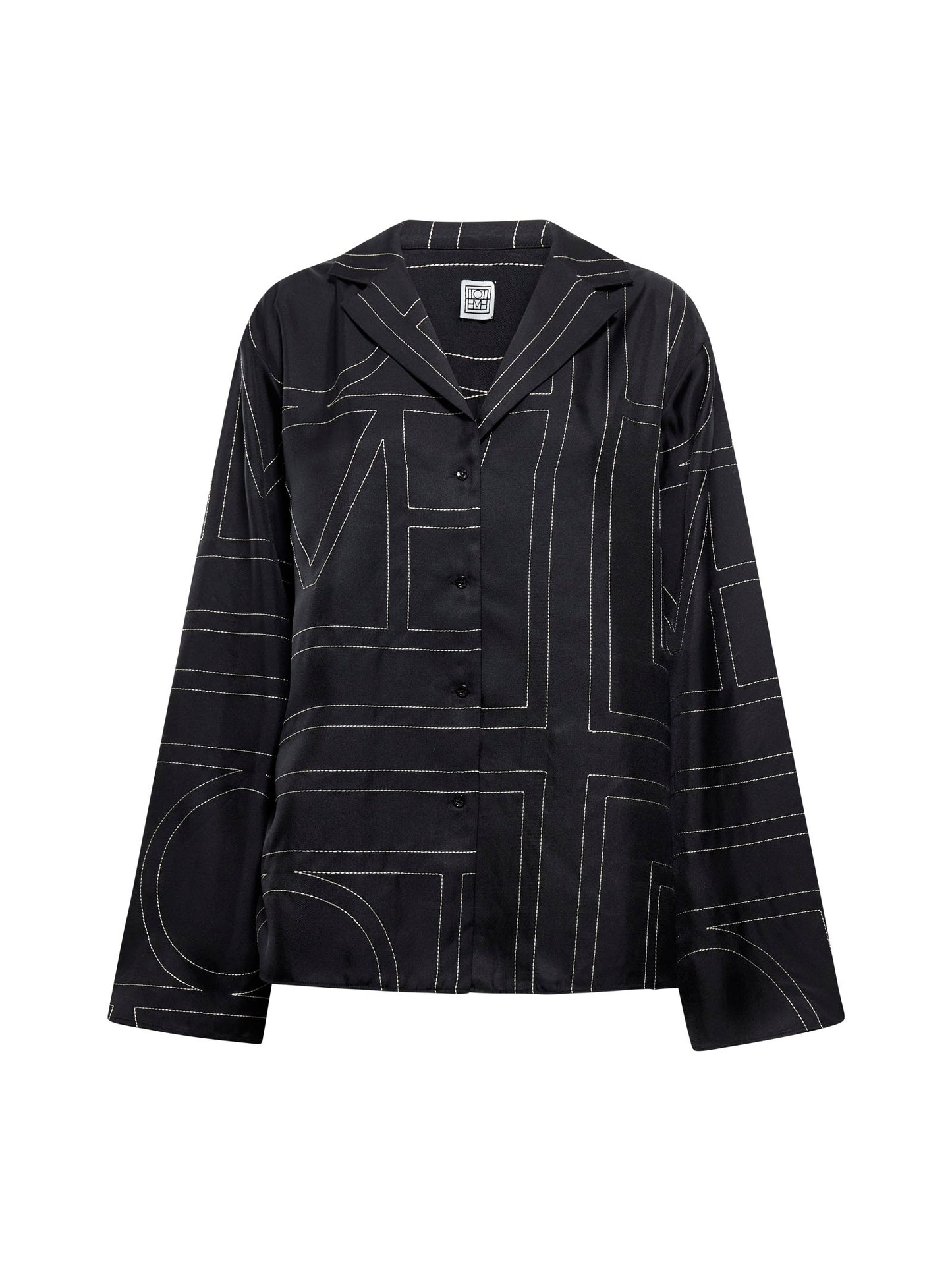 Camicia in seta monogram Toteme