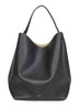 Black Belted suede tote bag