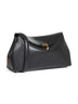 Black T-Lock leather clutch bag