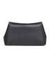 Black T-Lock grained-leather clutch bag