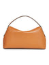 Tan T-Lock grained-leather top handle bag