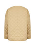 Beige organic cotton quilted jacket