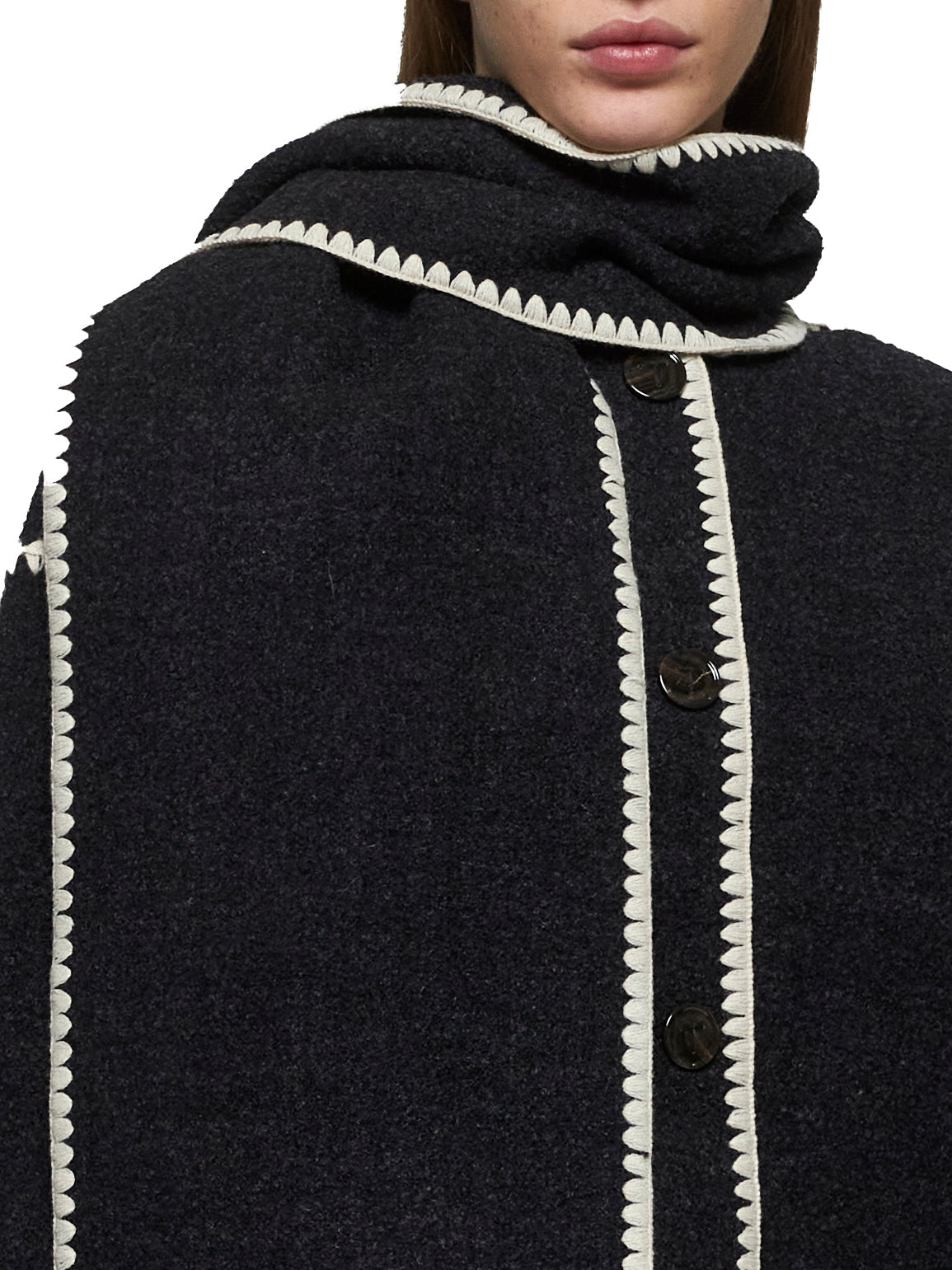 embroidered scarf jacket