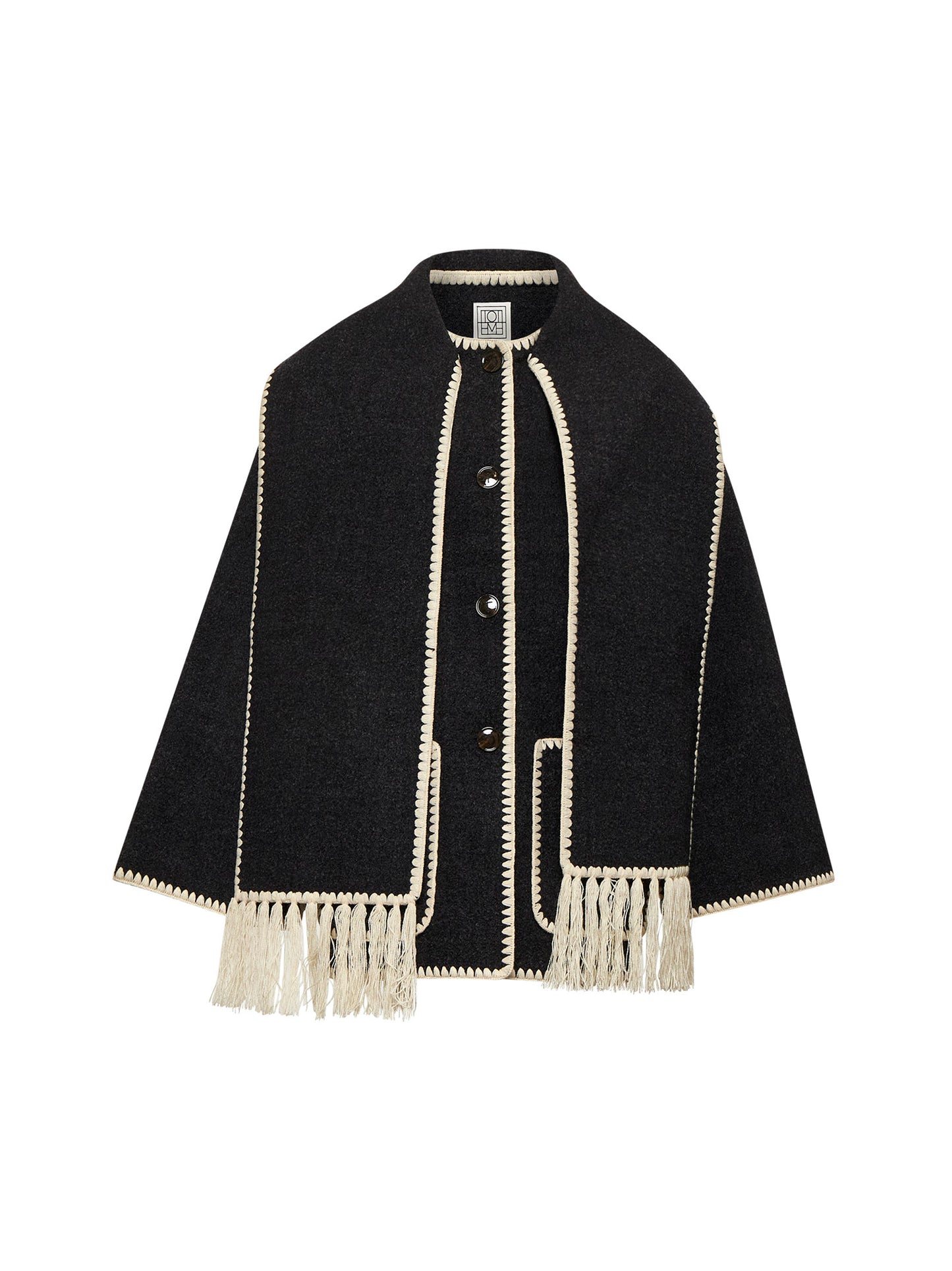embroidered scarf jacket
